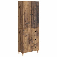 vidaXL Skåpset 2 pcs 66 x 34,5 x 90 cm Konstruerat trä