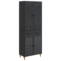 vidaXL Skåpset 2 pcs 66 x 34,5 x 90 cm Konstruerat trä