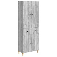 vidaXL Skåpset 2 pcs 66 x 34,5 x 90 cm Konstruerat trä