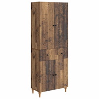 vidaXL Skåpset 2 pcs 66 x 34,5 x 90 cm Konstruerat trä