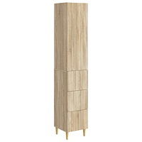 vidaXL Skåpset 2 pcs 33 x 34,5 x 90 cm Konstruerat trä