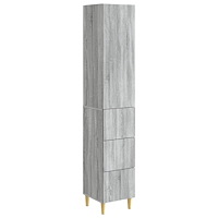 vidaXL Skåpset 2 pcs Grå Sonoma 33 x 34,5 x 90 cm Konstruerat trä