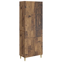 vidaXL Skåpset 2 pcs 66 x 34,5 x 90 cm Konstruerat trä