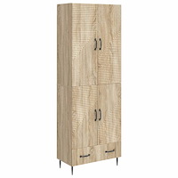 vidaXL Skåpset 2 pcs 66 x 34,5 x 95 cm Konstruerat trä