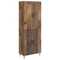 vidaXL Skåpset 2 pcs 66 x 34,5 x 89,5 cm Konstruerat trä