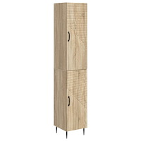 vidaXL Skåpset 2 pcs Sonoma-ek 33 x 34,5 x 89,5 cm Konstruerat trä