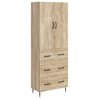 vidaXL Skåpset 2 pcs Sonoma-ek 66 x 34,5 x 90 cm Konstruerat trä