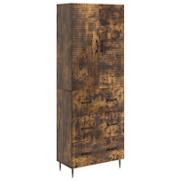 vidaXL Skåpset 2 pcs Rökt ek 66 x 34,5 x 90 cm Konstruerat trä