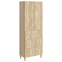 vidaXL Skåpset 2 pcs Sonoma-ek 66 x 34,5 x 90 cm Konstruerat trä