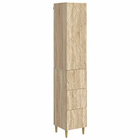 vidaXL Skåpset 2 pcs Sonoma-ek 33 x 34,5 x 90 cm Konstruerat trä