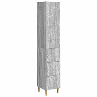 vidaXL Skåpset 2 pcs Grå Sonoma 33 x 34,5 x 90 cm Konstruerat trä
