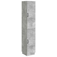vidaXL Skåpset 2 pcs Betonggrå Konstruerat trä