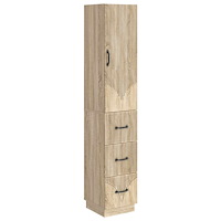 vidaXL Skåpset 2 pcs Sonoma-ek 33 x 34,5 x 87 cm Konstruerat trä