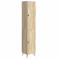 vidaXL Skåpset 2 pcs Sonoma-ek Konstruerat trä