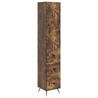 vidaXL Skåpset 2 pcs Rökt ek 34,5 x 34,5 x 90 cm Konstruerat trä