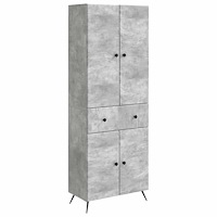 vidaXL 2 pcs Betonggrå