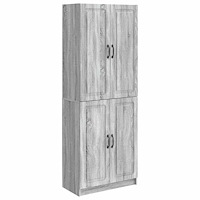 vidaXL Skåpset 2 pcs Konstruerat trä