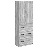 vidaXL Skåpset 2 pcs Grå Sonoma 66 x 34,5 x 87 cm Konstruerat trä