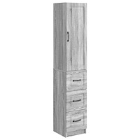 vidaXL Skåpset 2 pcs Grå Sonoma 33 x 34,5 x 87 cm Konstruerat trä
