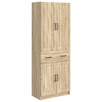 vidaXL Skåpset 2 pcs Sonoma-ek Konstruerat trä