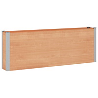 vidaXL Upphöjd odlingslåda Brun 200 x 30 x 72 cm WPC och aluminium