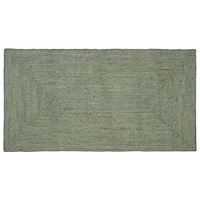 vidaXL Områdesmattor Rektangulär Olivgrön 60 x 110 cm Jute