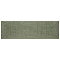 vidaXL Områdesmattor Rektangulär Olivgrön 80 x 250 cm Jute