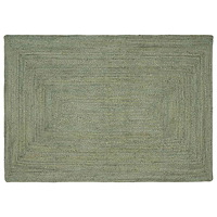 vidaXL Områdesmattor Rektangulär Olivgrön 140 x 200 cm Jute