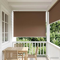 vidaXL Rullgardin UV-skydd Taupe 145 x 230 cm Polyester