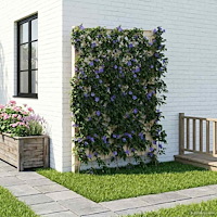 vidaXL Trellis med spik Vit 99 x 6 x 165 cm PP