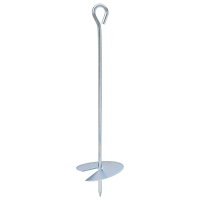 vidaXL Jordankare 6 pcs Silver Ø10 x 40 cm Galvaniserat metall