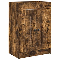 vidaXL Badrumsskåp under handfat Rökt ek 78,5 x 37,5 x 81 cm
