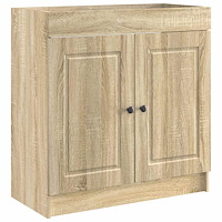 vidaXL Badrumsskåp under handfat Sonoma-ek 56 x 37,5 x 81 cm