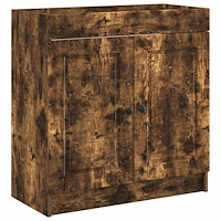 vidaXL Badrumsskåp under handfat Rökt ek 56 x 37,5 x 81 cm