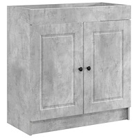 vidaXL Badrumsskåp under handfat Betonggrå 78,5 x 37,5 x 81 cm
