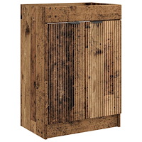 vidaXL Badrumsskåp under handfat Gammalt trä 56 x 37,5 x 81 cm