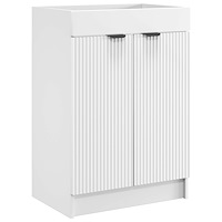 vidaXL Badrumsskåp under handfat Vit 78,5 x 37,5 x 81 cm