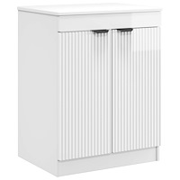 vidaXL Badrumsskåp Vit högglans 54 x 41 x 70 cm Konstruerat trä