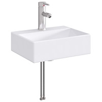 vidaXL Tvättställ för badrum Krom 39 x 30,5 x 12,5 cm Metall