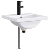 vidaXL Tvättställ för badrum Matte Svart 42 x 40 x 16,5 cm Metall