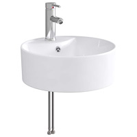 vidaXL Tvättställ för badrum Krom 40,5 x 40,5 x 15 cm Metall