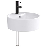 vidaXL Tvättställ för badrum Matte Svart 40,5 x 40,5 x 15 cm Metall