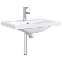 vidaXL Tvättställ för badrum Krom 61 x 40 x 16,5 cm Metall