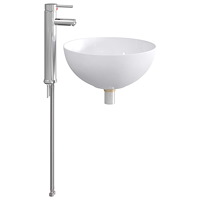 vidaXL Tvättställ för badrum Krom 35,5 x 35,5 x 14,5 cm Metall