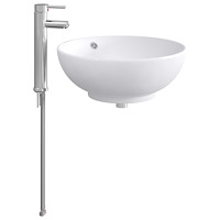 vidaXL Tvättställ för badrum Krom 44 x 44 x 16 cm Metall