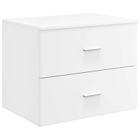 vidaXL Väggmonterat Badrumsskåp Vit 62,5 x 44,5 x 50 cm