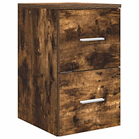 vidaXL Badrumsskåp Mellan Rökt ek 30 x 35 x 50 cm Konstruerat trä