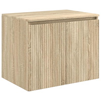 vidaXL Väggmonterat Badrumsskåp Sonoma-ek 62,5 x 44,5 x 50 cm