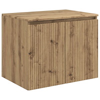 vidaXL Väggmonterat Badrumsskåp Artisan-ek 62,5 x 44,5 x 50 cm