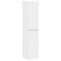 vidaXL Väggmonterat Badrumsskåp Vit 33 x 34,5 x 160 cm Konstruerat trä